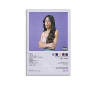HANLIN Olivia Rodrigo Poster de couverture de l'album SOUR - Art mural décoratif pour chambre à coucher - 30 x 45 cm - Style sans cadre