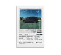HANLIN Poster d'album de musique de Kendrick Lamar - Décoration murale pour chambre à coucher - Style sans cadre - 20 x 30 cm