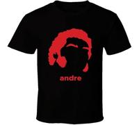 HANLINMY Andre The Giant Wrestling Legend Retro T Shirt Casual Graphic Tops Black L