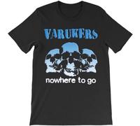 HANLINMY Best to Buy Dark The Varukers Blue Epic Music M3TAL T Shirt Black S
