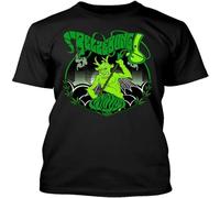 HANLINMY Best to Buy Green Font Belzebong Music Graphic Poland T Shirt Black S