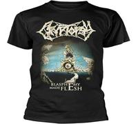 HANLINMY Cryptopsy 'Blasphemy Made Flesh' t Shirt Mens Graphic Black M