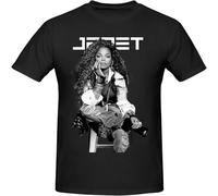 HANLINMY Janet Jackson Unbreakable Comfortable Casual Graphic Tops Black XXL