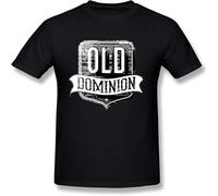 HANLINMY Men's Old Dominion T Shirt Casual Graphic Tops Black XL