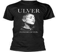 HANLINMY Mens T-Shirt Ulver Flowers of Evil Short Sleeve Crewneck Shirt Black L