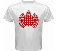 HANLINMY Ministry of Sound Dance House Music Logo Men's T Shirt White XL