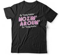 HANLINMY Nozin' Aroun' Unisex Tshirt The Young Ones TV Comedy Funny Black M