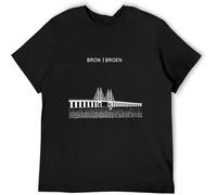 HANLINMY Oresund The Bridge Bron Broen Scandi Noir Tastic Killing Cult TV T-Shirt Black XL
