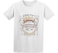 HANLINMY Ouija Board Horror Skull Halloween Monkey Fez Occult T-Shirt White XXL