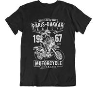 HANLINMY Paris Dakkar Rally Motorcycle Men's T-Shirt Black S
