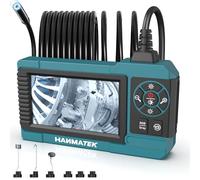 HANMATEK Endoscope Industriel, Écran TFT de 4,3 Pouces, Câble Flexible de 16,5 Pieds, Caméra de 8 mm avec lumières LED Réglables, Chargement USB-C, Autonomie de 4 Heures, Écran Rotatif à 180° IE01