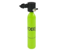 Hanmorbarbi Mini bouteille de plongée 0,5 l avec pompe à main, bouteille de plongée 200 bar/3000 psi, temps de respiration 5 à 10 min, filtre à 3 niveaux, embout buccal en silicone, lanière de
