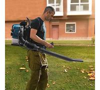 Hanmorfarbi Souffleur à feuilles portable 4 temps RüCken - 2600 W - 75,6 CC - Haute performance - Pour l'entretien des cours, des invités, des pelouses et le nettoyage des routes