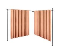 Hanmorfarbi Tringle à rideau télescopique verticale - Séparateur de pièce - Rideau de chambre à coucher - Tringle à rideau pour salle de bain, salon, couloir - Noir - 3 verticales et 2 horizontales