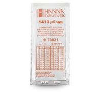 Hanna Instruments HI70031P 1413 S/cm Solution d'étalonnage facile de conductivité, Qté 25 sachets de 20 ml, pour une utilisation générale par Hanna Instruments