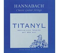 Hannabach cordes de guitare classique série 950 Medium/High Tension Titanyl Jeu de 3 Aigües