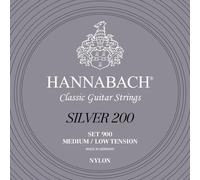 Hannabach Cordes de guitare classique 900 MLT Tension moyenne-faible Silver 200