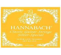 Hannabach 652508 Jeu de 3 cordes pour guitare classique 815 Super Low Tension Silver Special