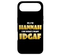 Hannah Joke IDGAF Meme Funny Halloween Costume for Hannahs Coque pour iPhone Air