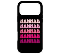 Hannah Retro Stack Design Coque pour iPhone 17 Pro Max