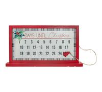 Hannas Handdiworks Count-coude de Noel Calendrier - Decor de vacances en bois magnetique en bois - Deplacez la piece d'arbre de Noel attache tous