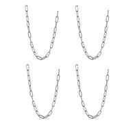 hannger 304 Acier Inoxydable Chaîne Solide - 3mm 0,5m Métal Sécurité Preuve Bobine Chaîne Solide, Rouiller Résistant Lien Acier Très Résistant Antivol Lever Chaînes pour Animaux Chien/Décoratif/Jardin