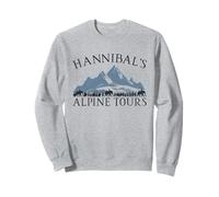 Hannibal Barca Alpine Tourne drôle Histoire Sweatshirt