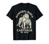 Hannibal Barca Elephant Carthaginois Histoire T-Shirt