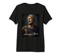 Hannibal Barca Elephant Carthaginois Histoire T-Shirt Haut de Gamme