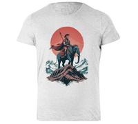 Hannibal Barca T-Shirt Femme Basic Coton Gris Basic Cotton Grey Women's T-Shirt