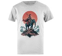 Hannibal Barca T-Shirt Homme Basic Coton Gris Cotton Male T-Shirt Grey Men