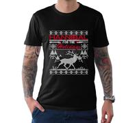 Hannibal for The Holidays Christmas T-T-Shirts à Manches Courtes, Funny Xmas Tee(Small)