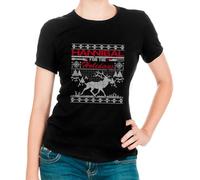 Hannibal for The Holidays Christmas Women's T-T-Shirts à Manches Courtes, Funny Xmas Tee(Small)