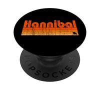Hannibal, style rétro des années 80 Missouri PopSockets PopGrip Adhésif