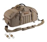 Hannibal Tactical Grand sac de sport, sac à dos tactique 3 en 1 MOLLE pour le sport, la gym, l'extérieur, 65 L, coyote, Coyote, Activité de plein