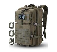 Hannibal Tactical Sac à dos tactique militaire, Vert, 40L US, Classique