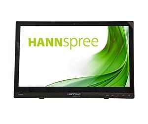 Hannspree HT161HNB Moniteur à écran Tactile 39,6 cm (15.6") 1366 x 768 Pixels Plusieurs Pressions Dessus de Table Noir