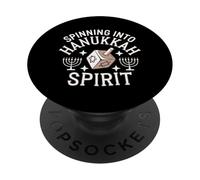 Hannukah Juif Holiday Chanukah Dreidel Champion PopSockets PopGrip Adhésif