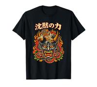 Hannya Masque Dragon Japonais Le Pouvoir du Silence Art T-Shirt