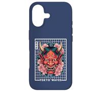 Hannya Oni Grid Devil Yokai Masque de Tatouage Démon Japonais Oni Coque pour iPhone 17