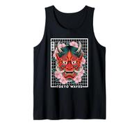 Hannya Oni Grid Devil Yokai Masque de Tatouage Démon Japonais Oni Débardeur
