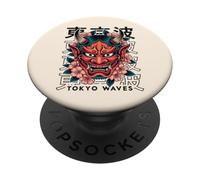 Hannya Oni Masque Diable Yokai Japonais Demon Tattoo Oni Masque PopSockets PopGrip Adhésif
