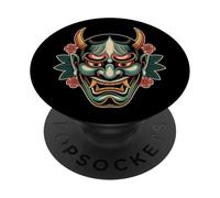 Hannya Oni Masque Diable Yokai Japonais Demon Tattoo Oni Masque PopSockets PopGrip Adhésif