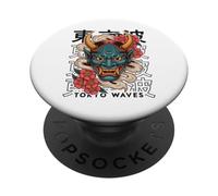 Hannya Oni Masque Diable Yokai Japonais Demon Tattoo Oni Masque PopSockets PopGrip Adhésif