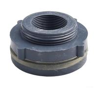 HanOaki Adaptateur de raccord de cloison en plastique PVC avec joint en silicone pour réservoirs d'eau, systèmes d'irrigation de piscine (3 cm)