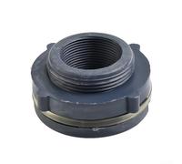 HanOaki Adaptateur de raccord de cloison en plastique PVC avec joint en silicone pour réservoirs d'eau, systèmes d'irrigation de piscine (3,8 cm)