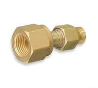 HanOaki Adaptateur en laiton pour bouteille de gaz vers régulateur d'acétylène CGA 200 300 510 520 compatible avec équipement de soudage et accessoires (CGA-300 à CGA-200)