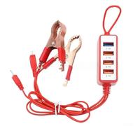 HanOaki Adaptateur secteur USB pour voiture 12 V/24 V | Interrupteur de chargeur allume-cigare 4 ports CC | Contrôle marche/arrêt compact pour appareils mobiles, smartphones, tablettes