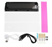 HanOaki AK2515 VFD Analyseur de spectre audio avec 16 segments LED vertes, testeur de niveau sonore alimenté par USB pour l'analyse du signal et la visualisation de la musique (B)