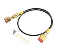 HanOaki Big Tank Station de recharge Adaptateur de transfert de 91,4 cm Tuyau CGA320 vers CGA320 pour conversion de réservoir de CO2 avec valve d'aération